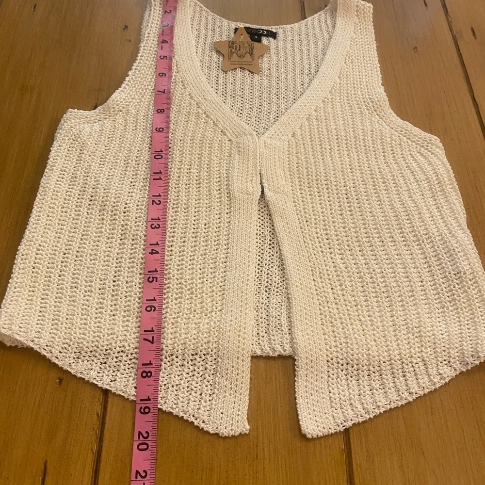 Women’s Sleeveless Knit Layered Cardigan Vest New Size small Paper Moon - Picture 6 of 9